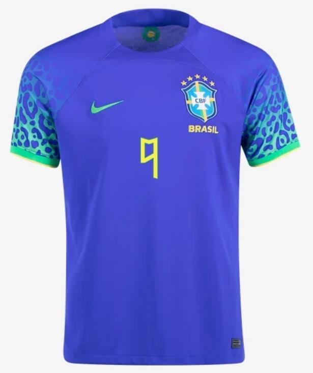 Brazil World Cup Away Richarlison Shirt Soccer Jersey