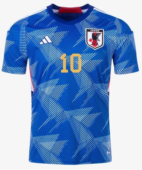 Japan 2022 World Cup Home 10 Minamino Shirt Soccer Jersey ...