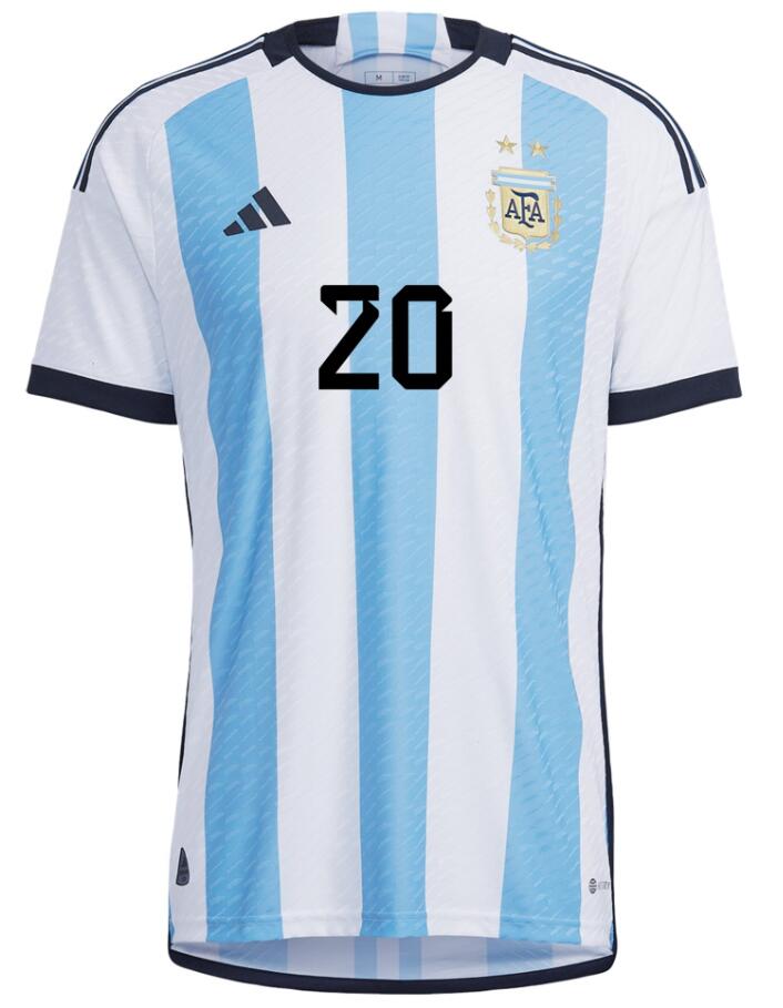 Match Version Argentina 2022 World Cup Home 20 GIOVANI LO CELSO Shirt ...