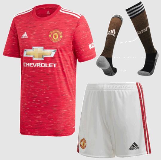 Manchester United 2020/21 Home Soccer Team Whole Kit | Dosoccerjersey Shop