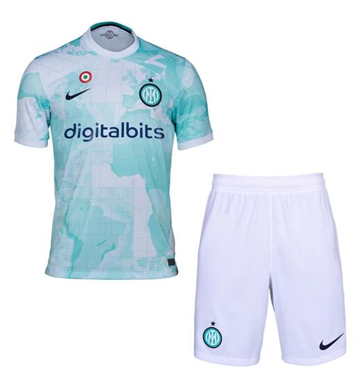 Inter Milan 2022 23 Away Kids Soccer Kit Children Shirt And Shorts 