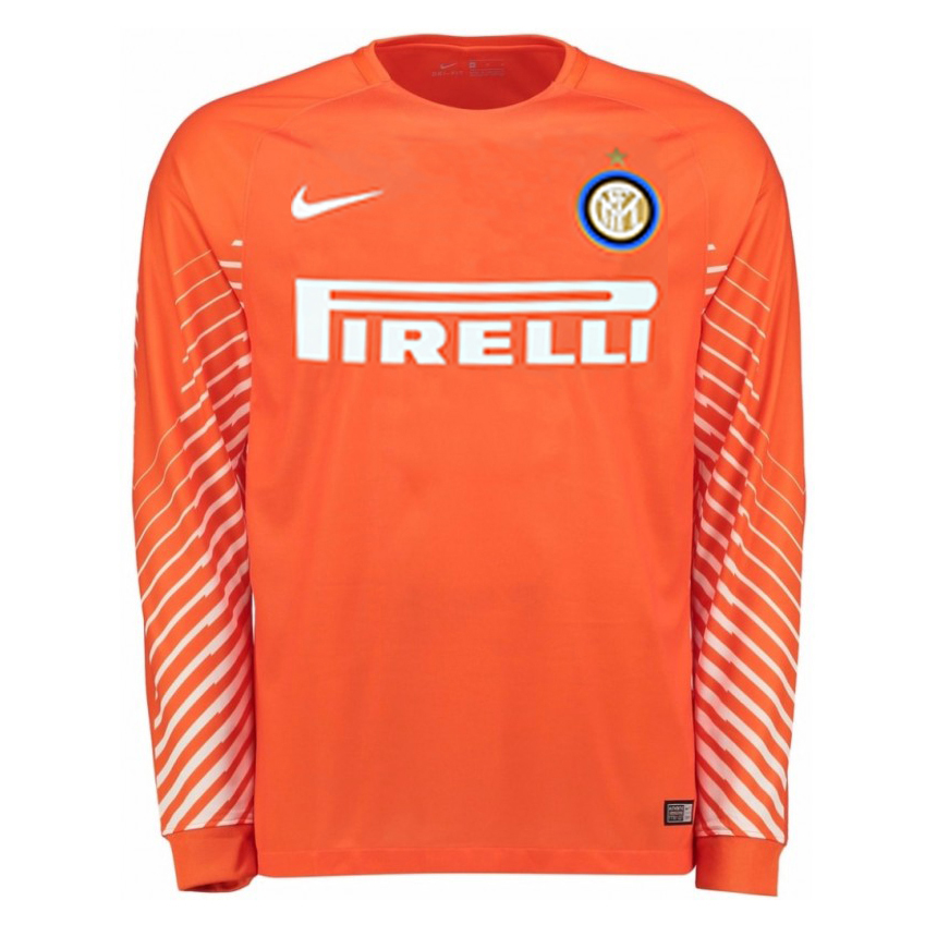 inter milan 2017 18 orange goalkeeper ls shirt