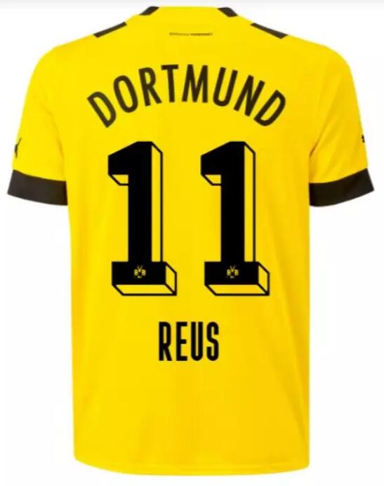 Borussia Dortmund 2022/23 Home 11 Reus Shirt Soccer Jersey