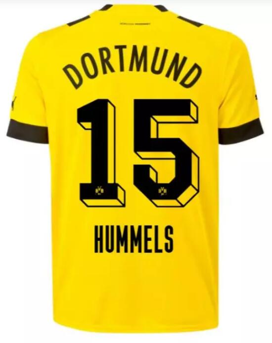 Borussia Dortmund 2022/23 Home 15 Hummels Shirt Soccer Jersey