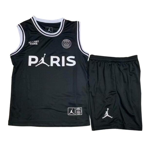 PSG x Jordan 2018/19 Third Kids Black Basketball Jersey Kits ...