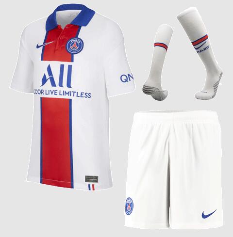 PSG 2020-21 Away Soccer Team Whole Kit | Dosoccerjersey Shop