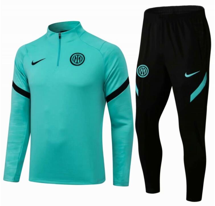Inter Milan 2021/22 Green Training Suit (Sweatshirt+Trouser ...