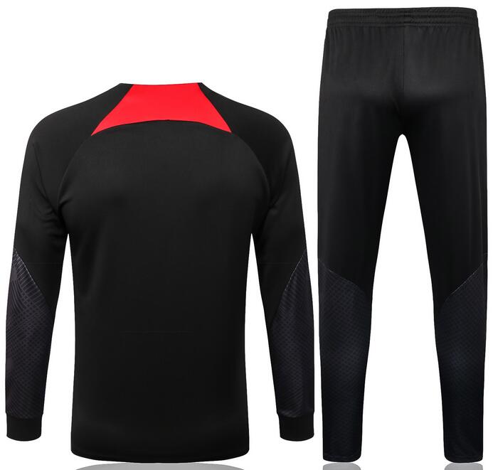 Liverpool 2022/23 Black Red Training Suits (Jacket+Trouser ...