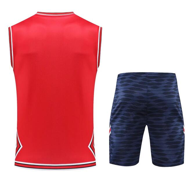 PSG 2022/23 Red Training Vest Uniforms (Shirt+Shorts) | Dosoccerjersey Shop