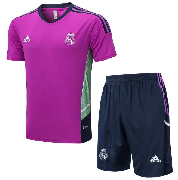 Real Madrid 2022/23 Deep Purple Training Uniforms (Shirt+Shorts ...