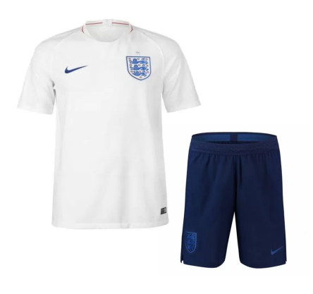 England 2018 FIFA World Cup Home Soccer Jersey Uniform (Shirt+Shorts ...